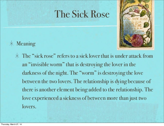 essays on the sick rose by william blake